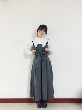 「gray」｜「アイテム（ワンピース/ドレス）」を使った、Etoileさん（レディース・155cm）の秋コーディネート
