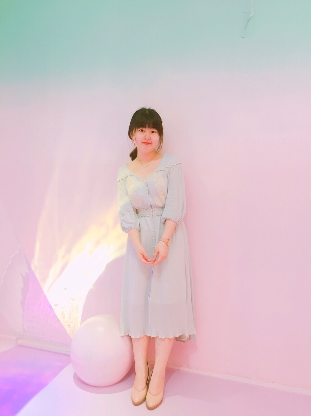 rosary moonロザリームーンブラウン コーデュロイ キャミワンピース