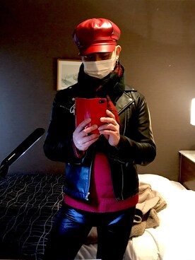 「NYLAUS（ナイラス）のアイテム（ジャケット/アウター）」を使った、takamitsu watanabeさん（メンズ・176cm）の春コーディネート