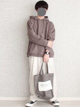 「remer（リメール）のアイテム」を使った、Laitoさん（メンズ・170cm）の秋コーディネート