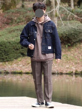 「chuclla（チュクラ）のアイテム」を使った、Laitoさん（メンズ・170cm）の春コーディネート