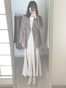 「へザー」｜「アイテム（ジャケット/アウター）」を使った、　Nさん（レディース・164cm）の夏コーディネート