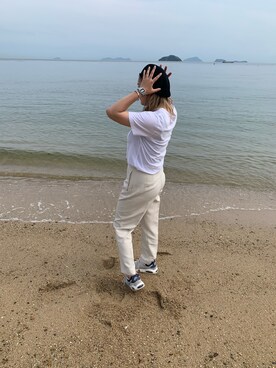 「Right-on（ライトオン）のアイテム（ハンチング/ベレー帽）」を使った、rinkaさん（レディース・157cm）の夏コーディネート
