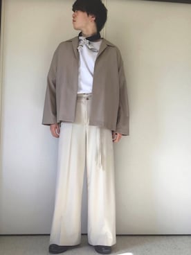 「MHL.（エムエイチエル）のアイテム（財布/小物）」を使った、とっちさん（メンズ・171cm）の夏コーディネート