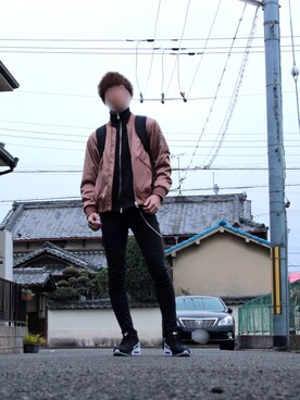 Ma 1 ピンク系 を使った 大学生 のメンズ人気ファッションコーディネート Wear