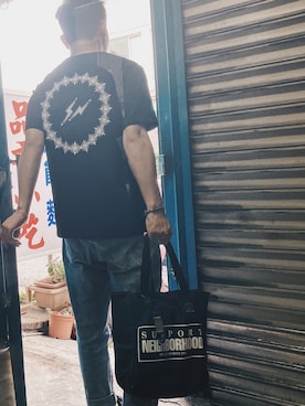 「fragment design（フラグメントデザイン）のアイテム（トップス）」を使った、劉志齊さん（メンズ・169cm）の秋コーディネート