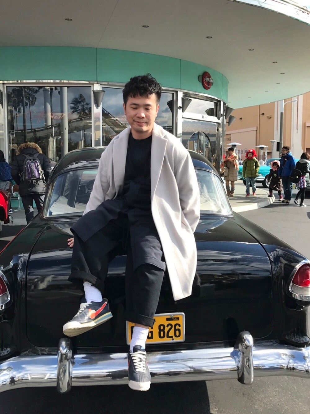 「NHOLLYWOOD、journal standard」｜「N.HOOLYWOODのアイテム（ピーコート、ホワイト系）」を使った、19Jim さん（メンズ・170cm）の夏コーディネートの1枚目の写真
