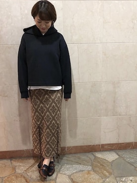 「Ameri（アメリ）のアイテム」を使った、sarinaさん（レディース・159cm）の秋コーディネート