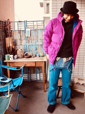「秋冬」｜「アイテム（サロペット/オーバーオール）」を使った、Fukuさん（メンズ・174cm）の秋コーディネート