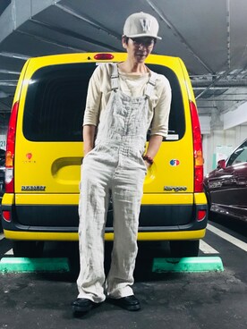 「JOURNAL STANDARD（ジャーナルスタンダード）のアイテム（オールインワン・サロペット）」を使った、Fukuさん（メンズ・174cm）の夏コーディネート