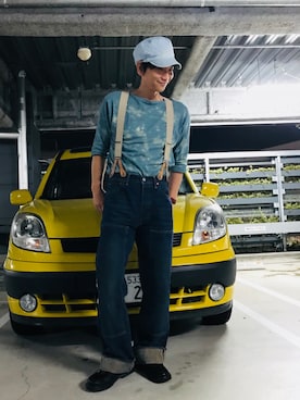 「CHUMS（チャムス）のアイテム（キャップ）」を使った、Fukuさん（メンズ・174cm）の夏コーディネート