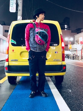 「PUMA（プーマ）のアイテム（ナイロンジャケット）」を使った、Fukuさん（メンズ・174cm）の秋コーディネート