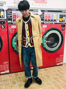 「NATAL DESIGN（ネイタルデザイン）のアイテム（トップス）」を使った、Fukuさん（メンズ・174cm）の冬コーディネート