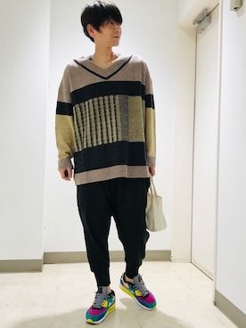 「YON（ヨン）のアイテム」を使った、Fukuさん（メンズ・174cm）の秋コーディネート