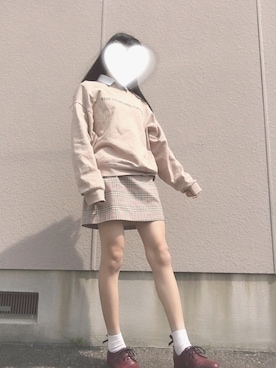 「WEGO（ウィゴー）のアイテム（スウェット）」を使った、あやかさん（レディース・156cm）の春コーディネート