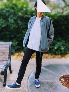「GAP（ギャップ）のアイテム（ブルゾン）」を使った、れんし🧶さん（メンズ・170cm）の冬コーディネート