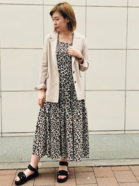 「suicoke（スイコック）のアイテム」を使った、L'ESSAGE札幌店スタッフさん（レディース・160cm）の春コーディネート