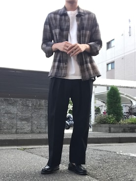 「SHIPS JET BLUE（シップスジェットブルー）のアイテム（シャツ/ブラウス）」を使った、ようさんさん（メンズ・173cm）の秋コーディネート