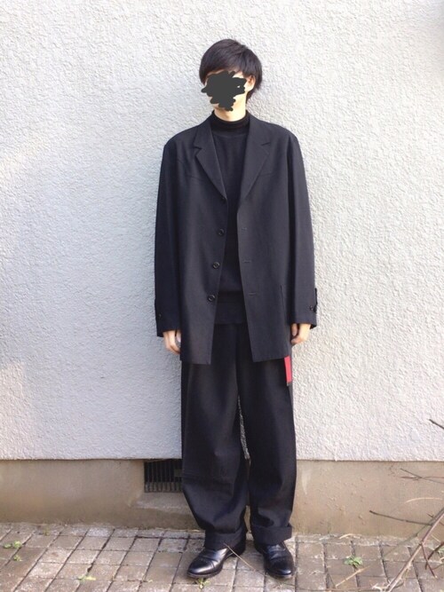 いっちー｜Yohji Yamamotoのテーラードジャケットを使ったコーディネート - WEAR
