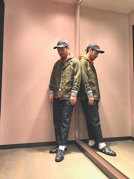 「Hender Scheme（エンダースキーマ）のアイテム（シューズ）」を使った、yuitoさん（メンズ・174cm）の春コーディネート
