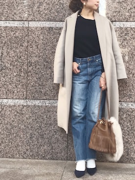 yuさん(レディース・153cm)の冬コーディネート