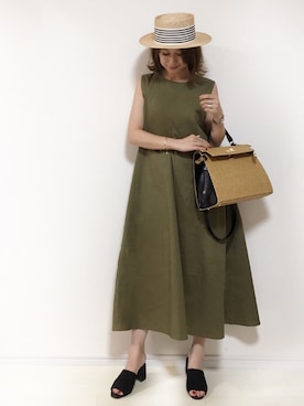 「Fleur（フルール）のアイテム」を使った、yuさん（レディース・153cm）の夏コーディネート