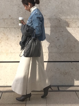 yuさん（レディース・153cm）の冬コーディネート