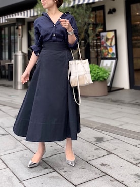 「H/standard（アッシュ・スタンダード）のアイテム」を使った、yuさん（レディース・153cm）の春コーディネート