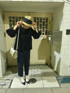 「rooms SHOP（ルームスショップ）のアイテム」を使った、moyaさん（レディース・166cm）の夏コーディネート