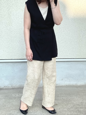 「Lachement（ラシュモン）のアイテム」を使った、moyaさん（レディース・166cm）の夏コーディネート