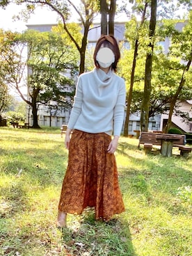 「Radiate（ラディエイト）のアイテム（パンツ）」を使った、moyaさん（レディース・166cm）の秋コーディネート
