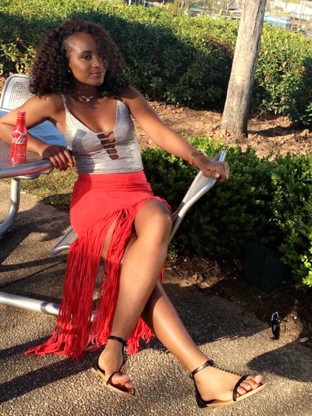 「H&Mのアイテム（スカート、その他）」を使った、Kree Lashea'さん（レディース・163cm）の秋コーディネートの1枚目の写真