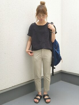 maamin♡さんの「ドツメテンジクワイドポケットTシャツ_#」を使ったコーディネート