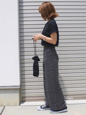 「PHILIPPE AUDIBERT（フィリップ オーディベール）の【WEB限定】PHILIPPE AUDIBERT ワイドチェーンブレスレット / gourmette（ブレスレット）」を使った、maamin♡さん（レディース・156cm）の夏コーディネート