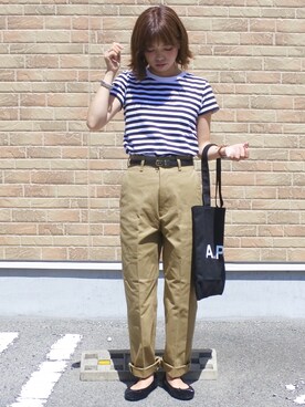 「PHILIPPE AUDIBERT（フィリップ オーディベール）の【WEB限定】PHILIPPE AUDIBERT ワイドチェーンブレスレット / gourmette（ブレスレット）」を使った、maamin♡さん（レディース・156cm）の秋コーディネート