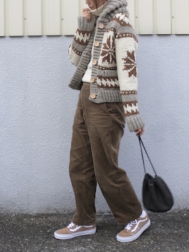 「TODAYFUL（トゥデイフル）のアイテム（その他アウター）」を使った、maamin♡さん（レディース・156cm）の冬コーディネート