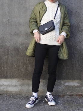 「ATHENA DESIGNS（アテナデザイン）のアイテム」を使った、maamin♡さん（レディース・156cm）の冬コーディネート