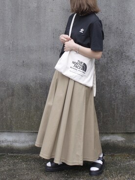 maamin♡さんの「【Dickies】ツイルタックフレアスカート /チノスカート」を使ったコーディネート