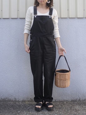 「GRL（グレイル）のバスケットカゴバッグ（かごバッグ）」を使った、maamin♡さん（レディース・156cm）の春コーディネート