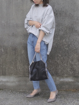 「GRL（グレイル）のアイテム（ピアス（両耳用））」を使った、maamin♡さん（レディース・156cm）の秋コーディネート