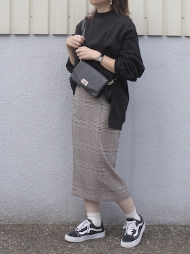 「GRL（グレイル）のアイテム（ピアス（両耳用））」を使った、maamin♡さん（レディース・156cm）の秋コーディネート