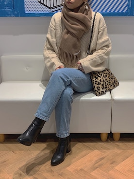 「GRL（グレイル）のアイテム（リング）」を使った、maamin♡さん（レディース・156cm）の冬コーディネート