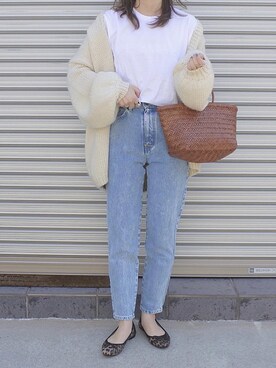 「H&M（エイチ・アンド・エム）のアイテム（バレエシューズ）」を使った、maamin♡さん（レディース・156cm）の春コーディネート