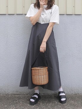 「GRL（グレイル）のアイテム（リング）」を使った、maamin♡さん（レディース・156cm）の春コーディネート