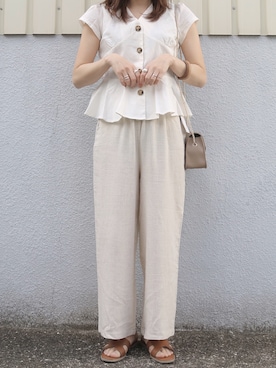 「GRL（グレイル）のアイテム（リング）」を使った、maamin♡さん（レディース・156cm）の春コーディネート