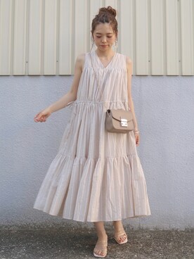 「GRL（グレイル）のアイテム（リング）」を使った、maamin♡さん（レディース・156cm）の春コーディネート