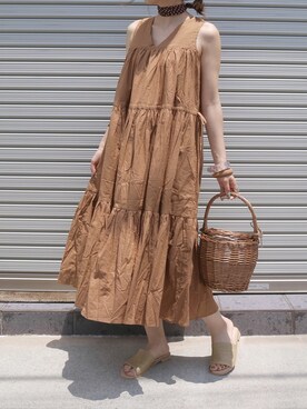 「GRL（グレイル）のアイテム（リング）」を使った、maamin♡さん（レディース・155cm）の夏コーディネート