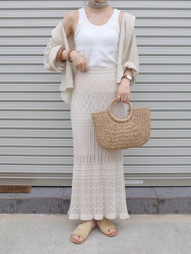 「GRL（グレイル）のアイテム（リング）」を使った、maamin♡さん（レディース・156cm）の夏コーディネート