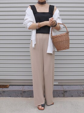 「GRL（グレイル）のアイテム（リング）」を使った、maamin♡さん（レディース・156cm）の夏コーディネート