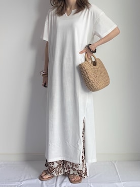 「GRL（グレイル）のアイテム（リング）」を使った、maamin♡さん（レディース・156cm）の夏コーディネート